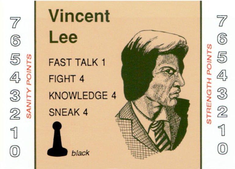 Vincent Lee uurijakaart 1987. aasta mängust